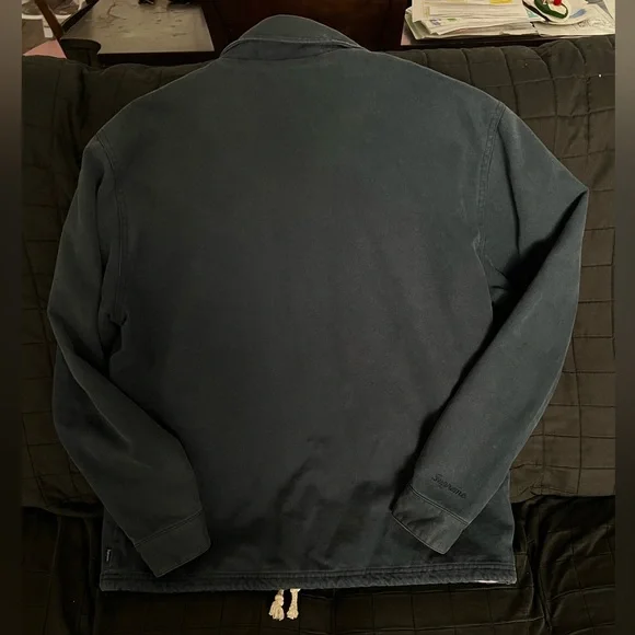 Supreme Navy S Canvas Coaches Jacket Size Large F/W 2012 - Picture 2 of 4